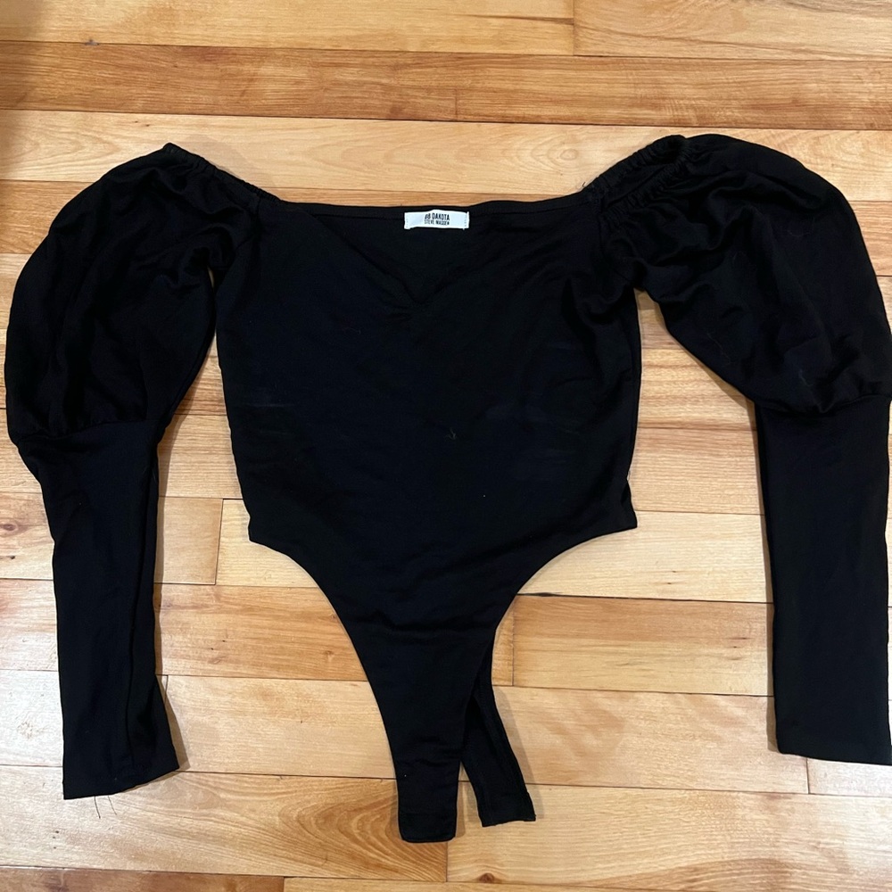BB Dakota by Steve Madden Romance Language Bodysuit Black Sexy XS